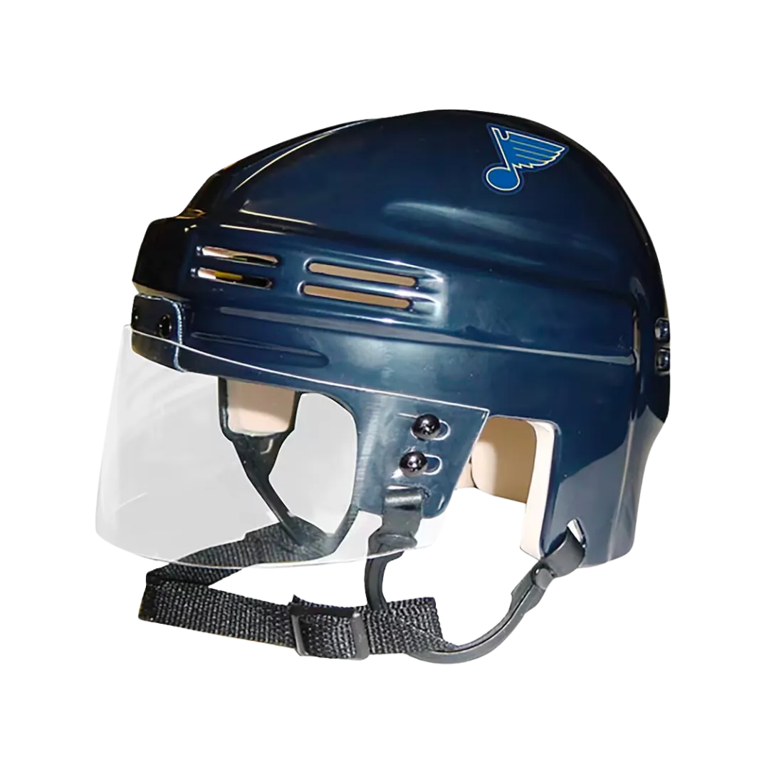St Louis Blues Mini Replica Helmet - Navy