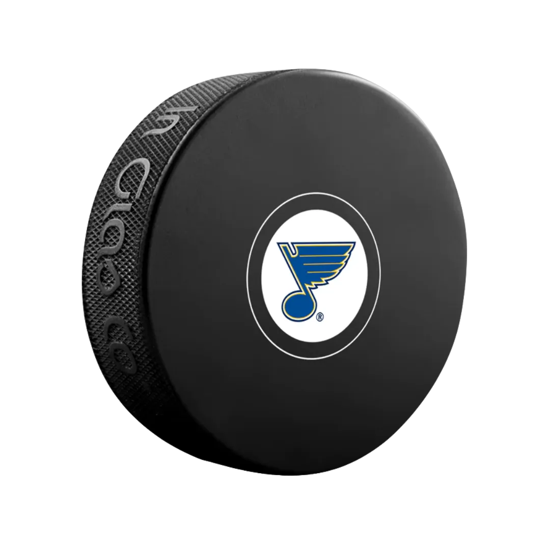 St Louis Blues Team Logo Unsigned Autograph Puck