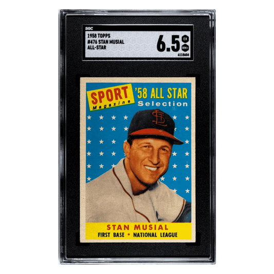 Stan Musial SGC 6.5 1958 Topps All Star Card #476