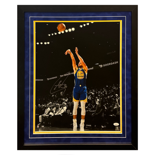 Steph Curry Golden State Warriors Autographed Framed 16x20 - JSA COA
