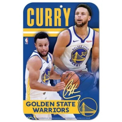 Steph Curry Golden State Warriors 11" x 17" Plastic Sign