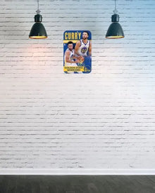 Steph Curry Golden State Warriors 11" x 17" Plastic Sign