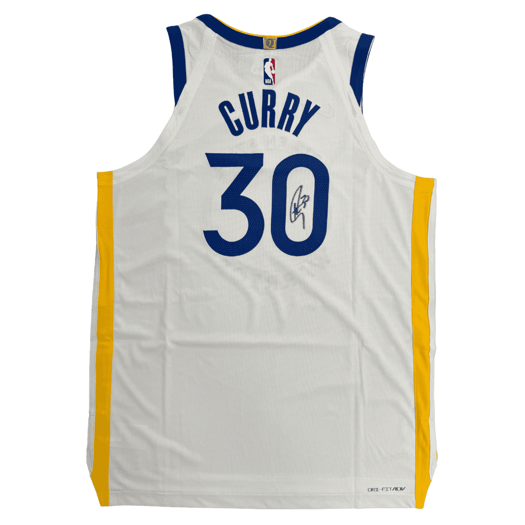 Steph Curry Golden State Warriors Autographed Nike Association Jersey - JSA COA