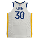 Steph Curry Golden State Warriors Autographed Nike Association Jersey - JSA COA