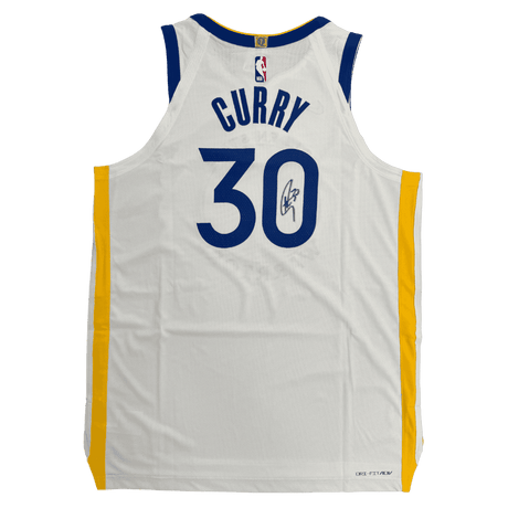 Steph Curry Golden State Warriors Autographed Nike Association Jersey - JSA COA