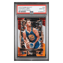 Steph Curry PSA 10 2016 Panini Select Tri Color Prizm Card #88
