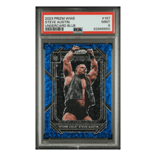 Steve Austin PSA 9 2023 Panini Prizm WWE Undercard Blue #D/35 Card #197