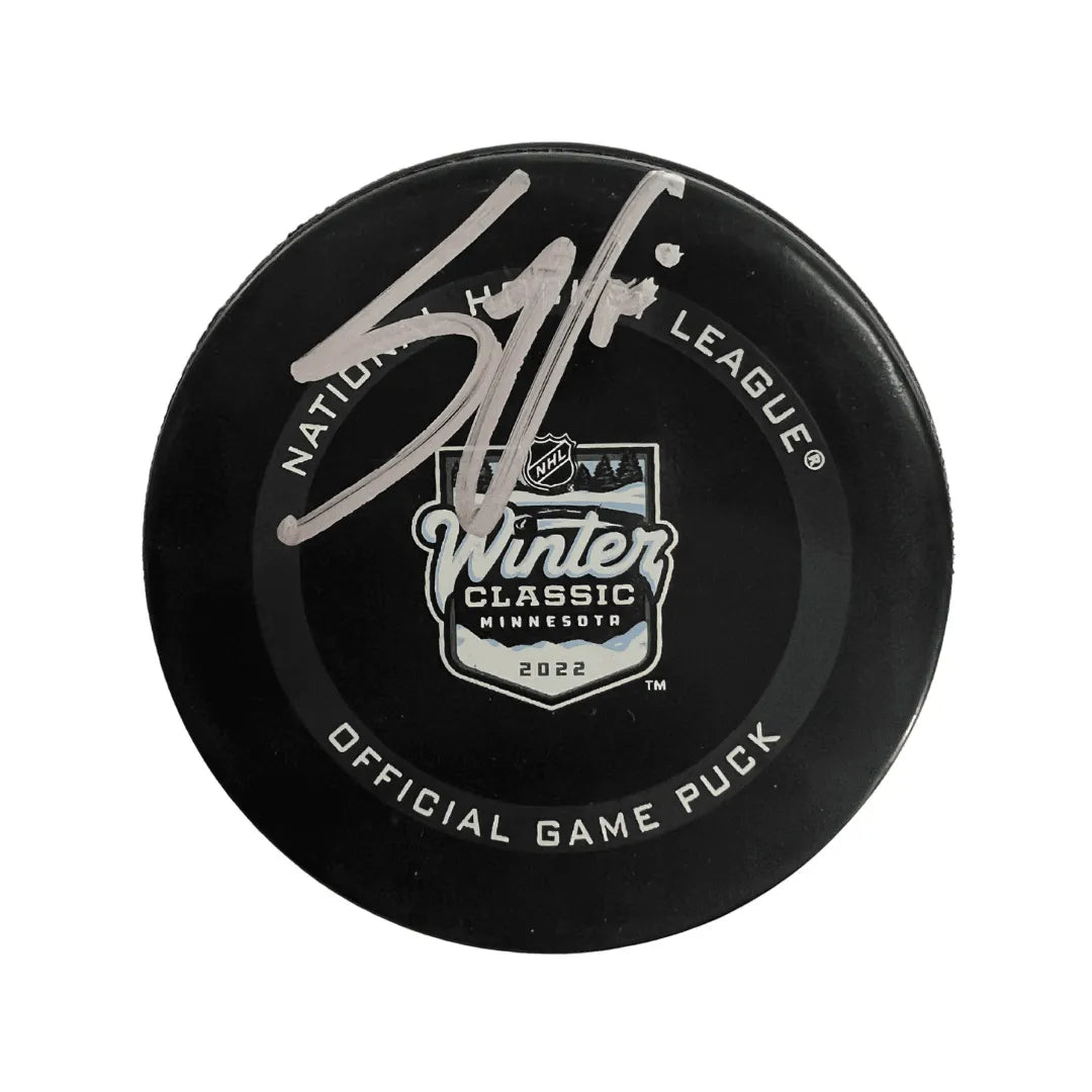 Steve Ott St Louis Blues Autographed 2022 Winter Classic Official Game Puck - Fan Cave COA