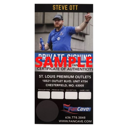 Steve Ott St Louis Blues Autographed Logo Puck - Fan Cave COA