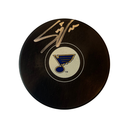 Steve Ott St Louis Blues Autographed Logo Puck - Fan Cave COA