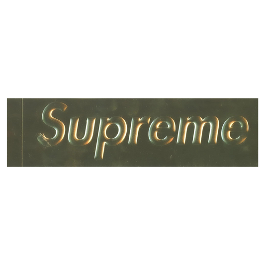 Supreme Box Logo Sticker - Gold