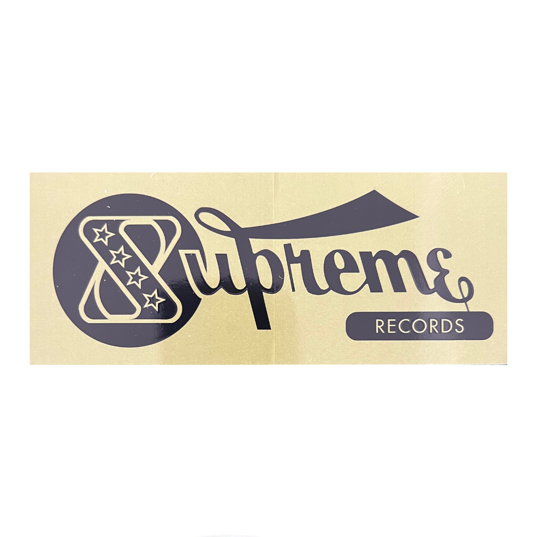 Supreme Records Sticker - Gold
