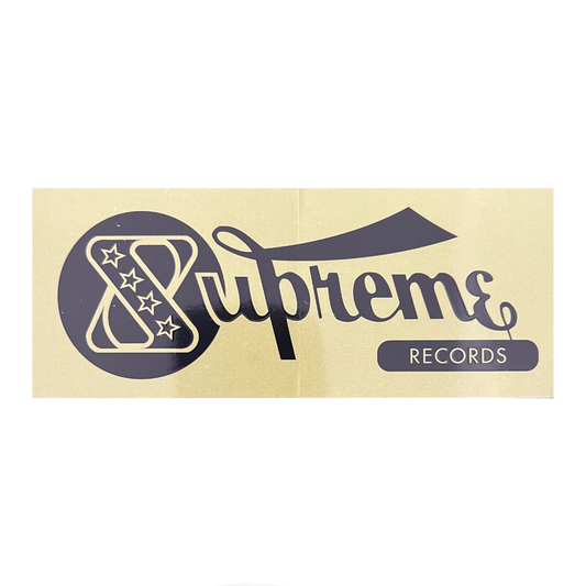 Supreme Records Sticker - Gold