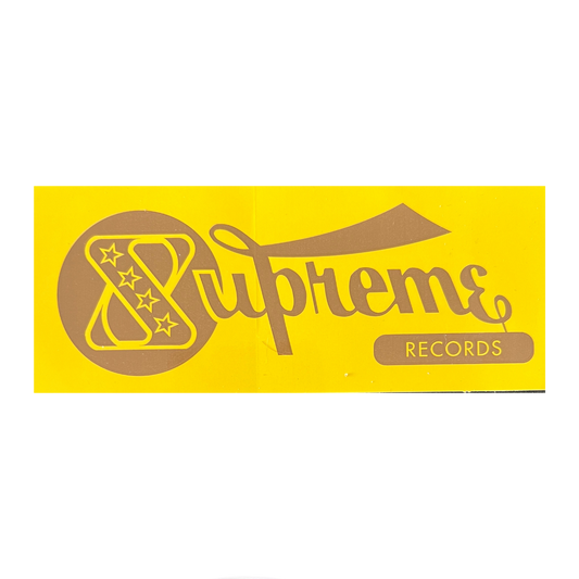 Supreme Records Sticker - Yellow