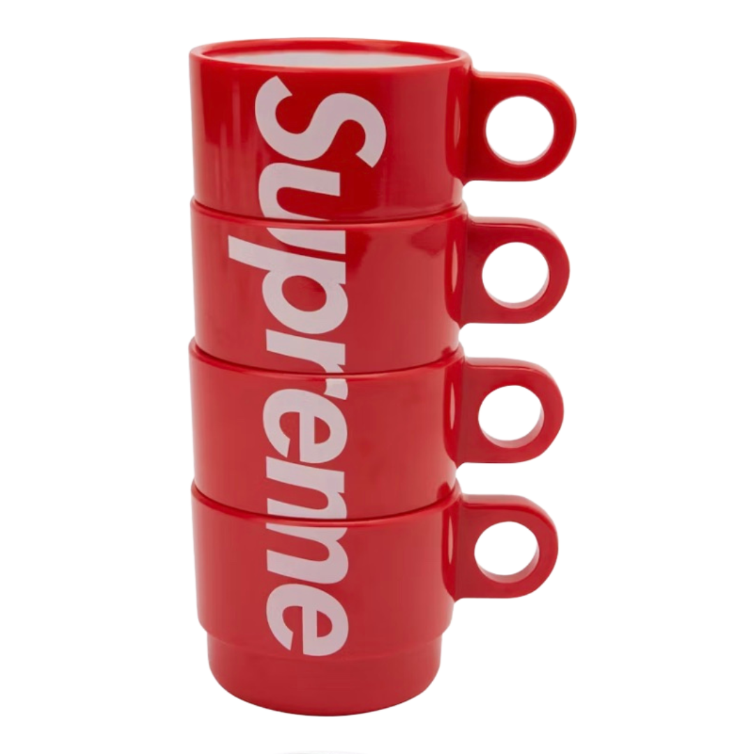 Supreme Stacking Cups - Set of 4- Red
