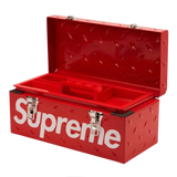 Supreme Diamond Plate Tool Box - Red