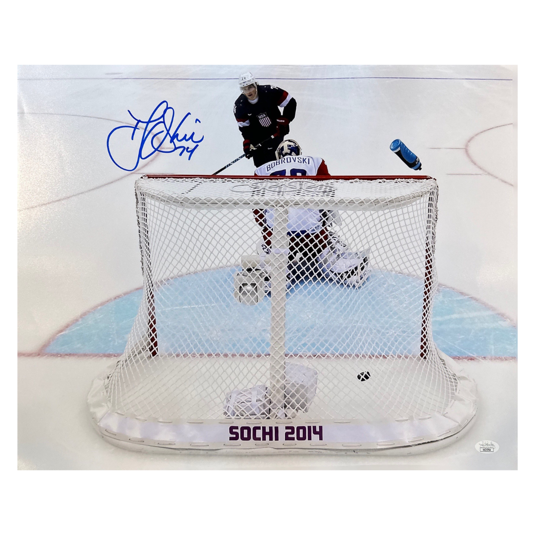 TJ Oshie St Louis Blues Autographed Sochi 16x20 Photo - JSA COA