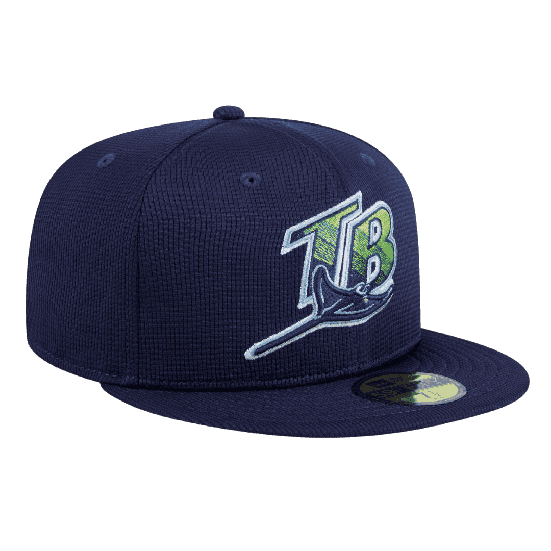 Tampa Bay Rays Batting Practice Home New Era Navy 59FIFTY Fitted Hat