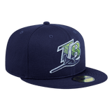 Tampa Bay Rays Batting Practice Home New Era Navy 59FIFTY Fitted Hat