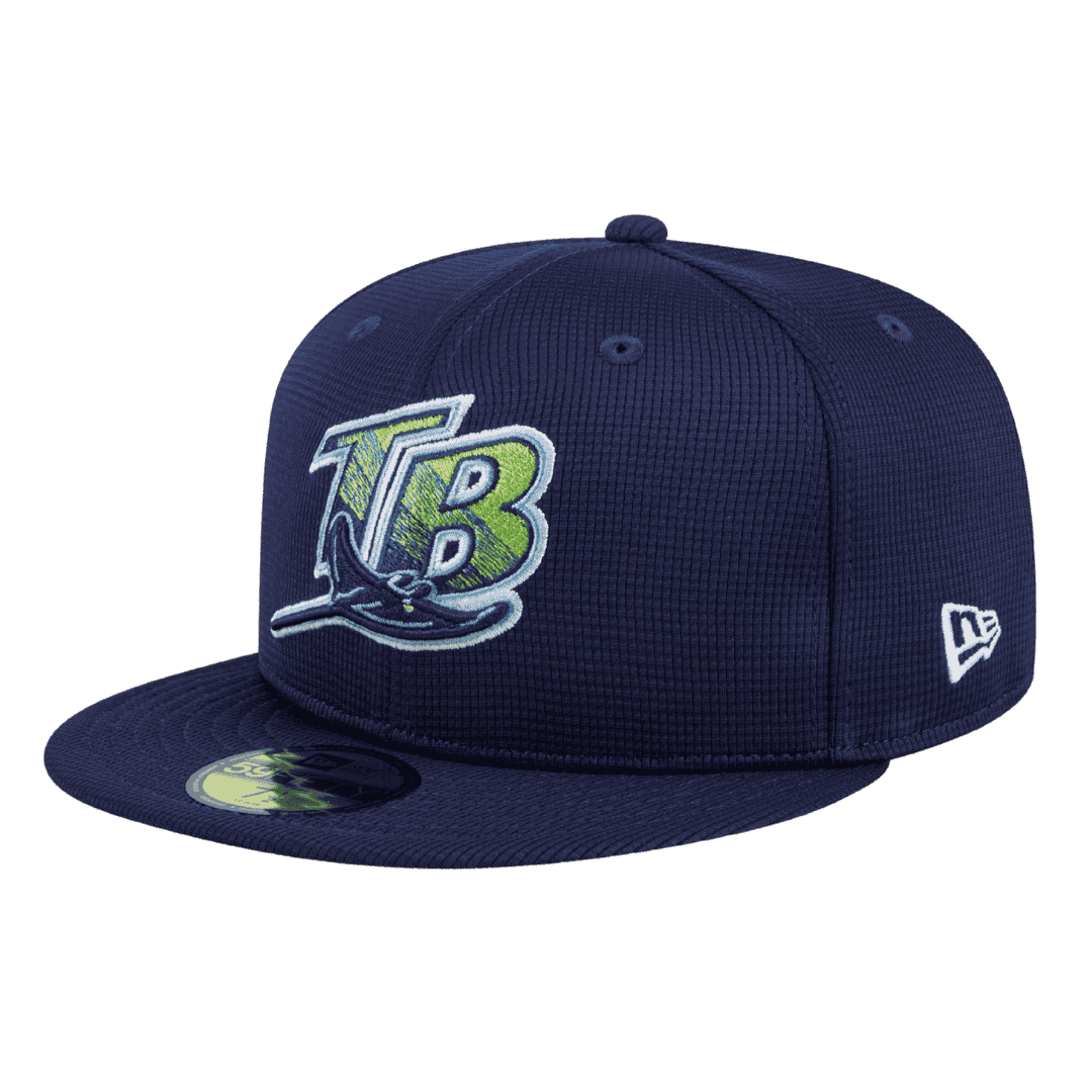 Tampa Bay Rays Batting Practice Home New Era Navy 59FIFTY Fitted Hat