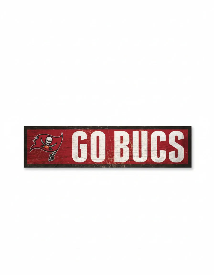 Tampa Bay Buccaneers Wooden Magnet 1.5" x 6"