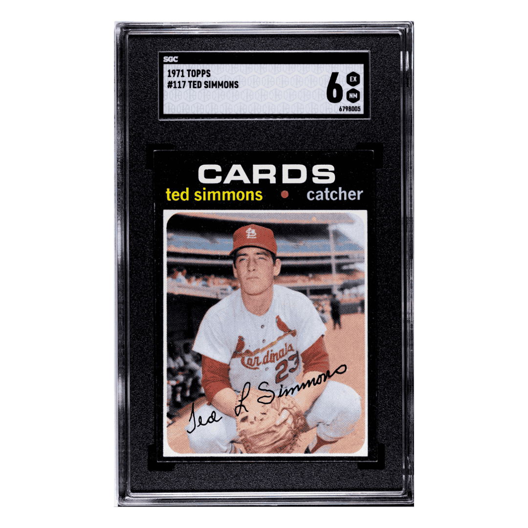 Ted Simmons SGC 6 1971 Topps Card #117