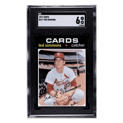 Ted Simmons SGC 6 1971 Topps Card #117