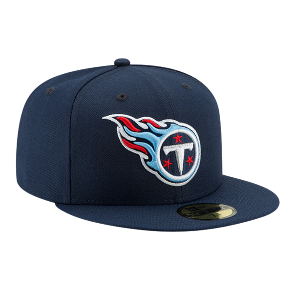 Tennessee Titans Official Team Color Navy New Era 59FIFTY Fitted Hat Fan Cave