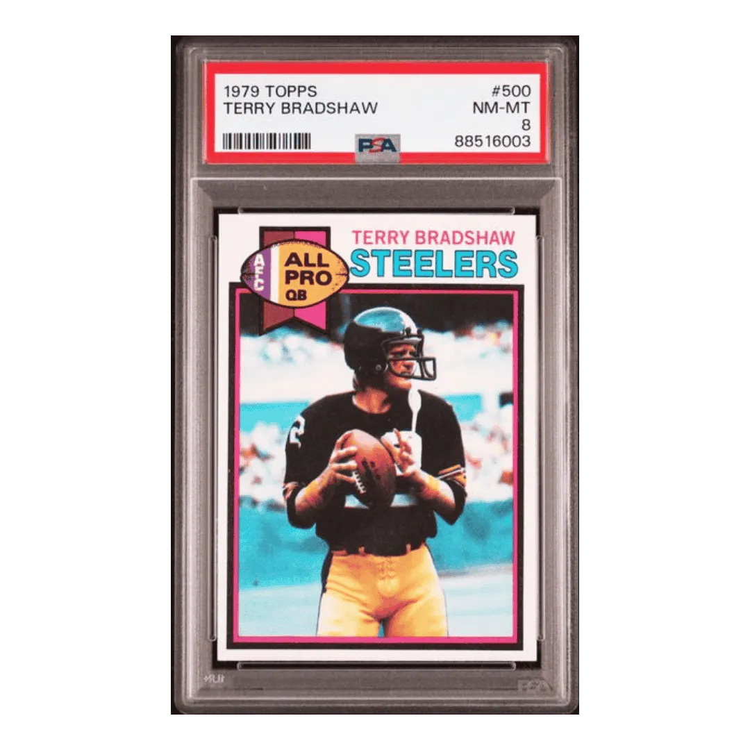 Terry Bradshaw PSA 8 1979 Topps Card #500
