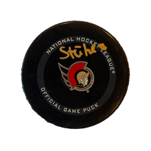 Tim Stützle Ottawa Senators Autographed Official Game Puck - AJ Sports COA