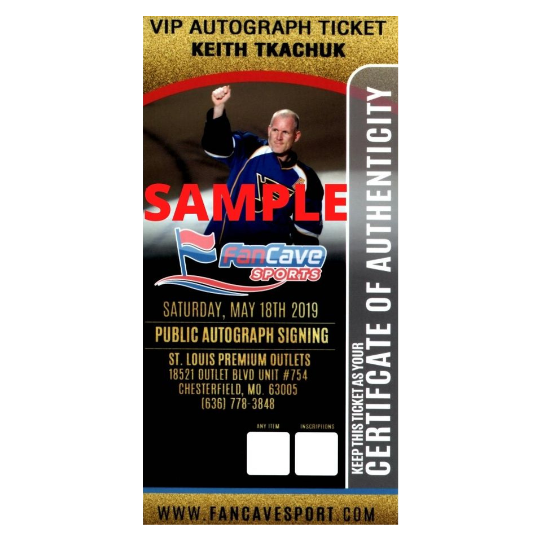 Keith Tkachuk St Louis Blues Alumni Autographed Stick Reach Photo - Fan Cave COA