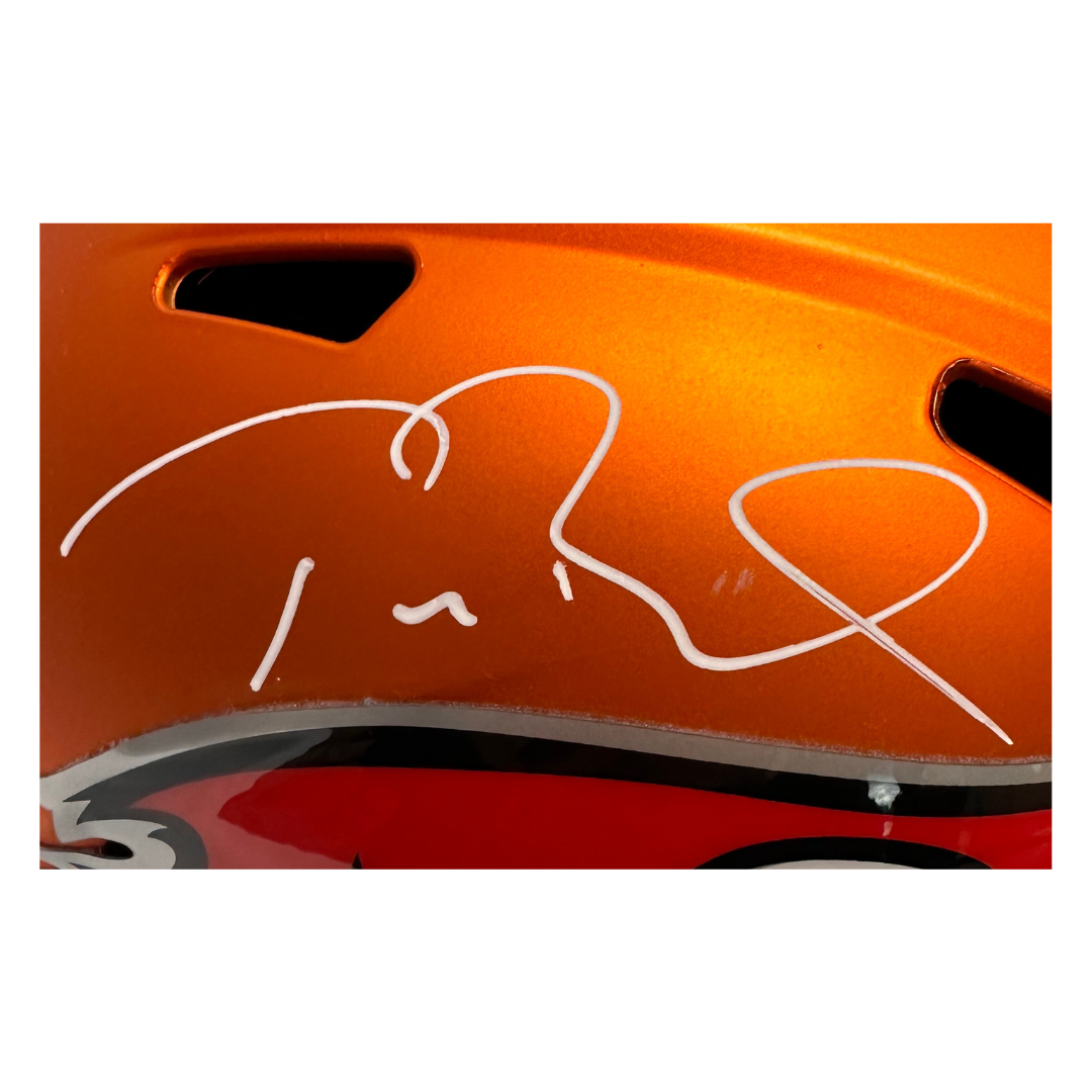 Tom Brady Tampa Bay Buccaneers Autographed Full Size Blaze Speed Helmet - Fanatics COA