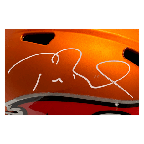 Tom Brady Tampa Bay Buccaneers Autographed Full Size Blaze Speed Helmet - Fanatics COA