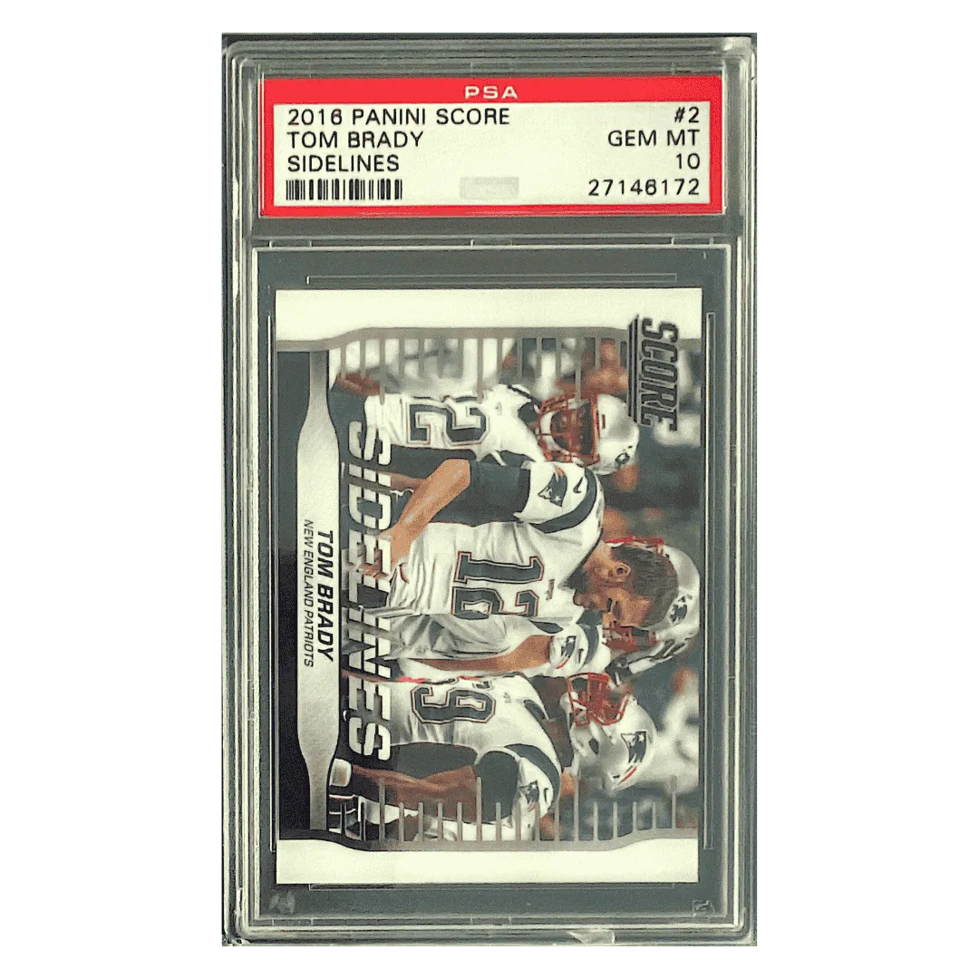 Tom Brady PSA 10 2016 Panini Score Sidelines Card #2