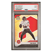 Tom Brady PSA 9 2021 Panini Mosaic Honeycomb Case Hit Card #285