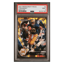 Tom Brady PSA 9 2021 Panini Prizm Draft Picks Gold Ice Card #6