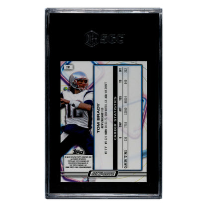 Tom Brady SGC 10 2023 Topps Composite Cosmic Chrome Card #281