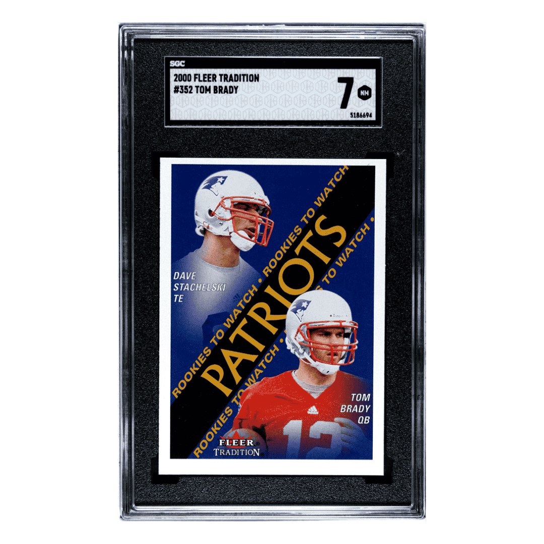 Tom Brady SGC 7 2000 Fleer Tradition Card #352