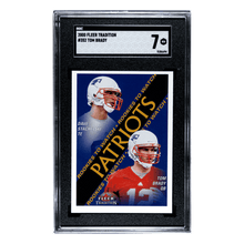 Tom Brady SGC 7 2000 Fleer Tradition Card #352