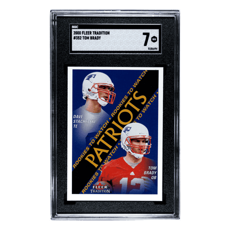 Tom Brady SGC 7 2000 Fleer Tradition Card #352
