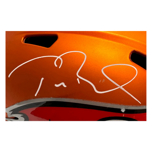 Tom Brady Tampa Bay Buccaneers Autographed Full Size Blaze Speed Helmet - Fanatics COA