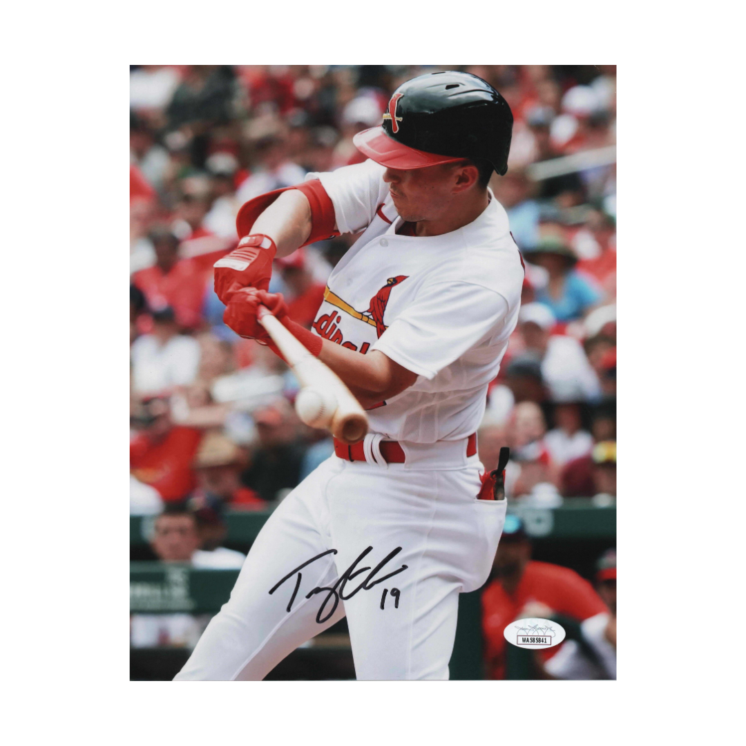 Tommy Edman St Louis Cardinals Autographed Splat 8x10 Photo - JSA COA