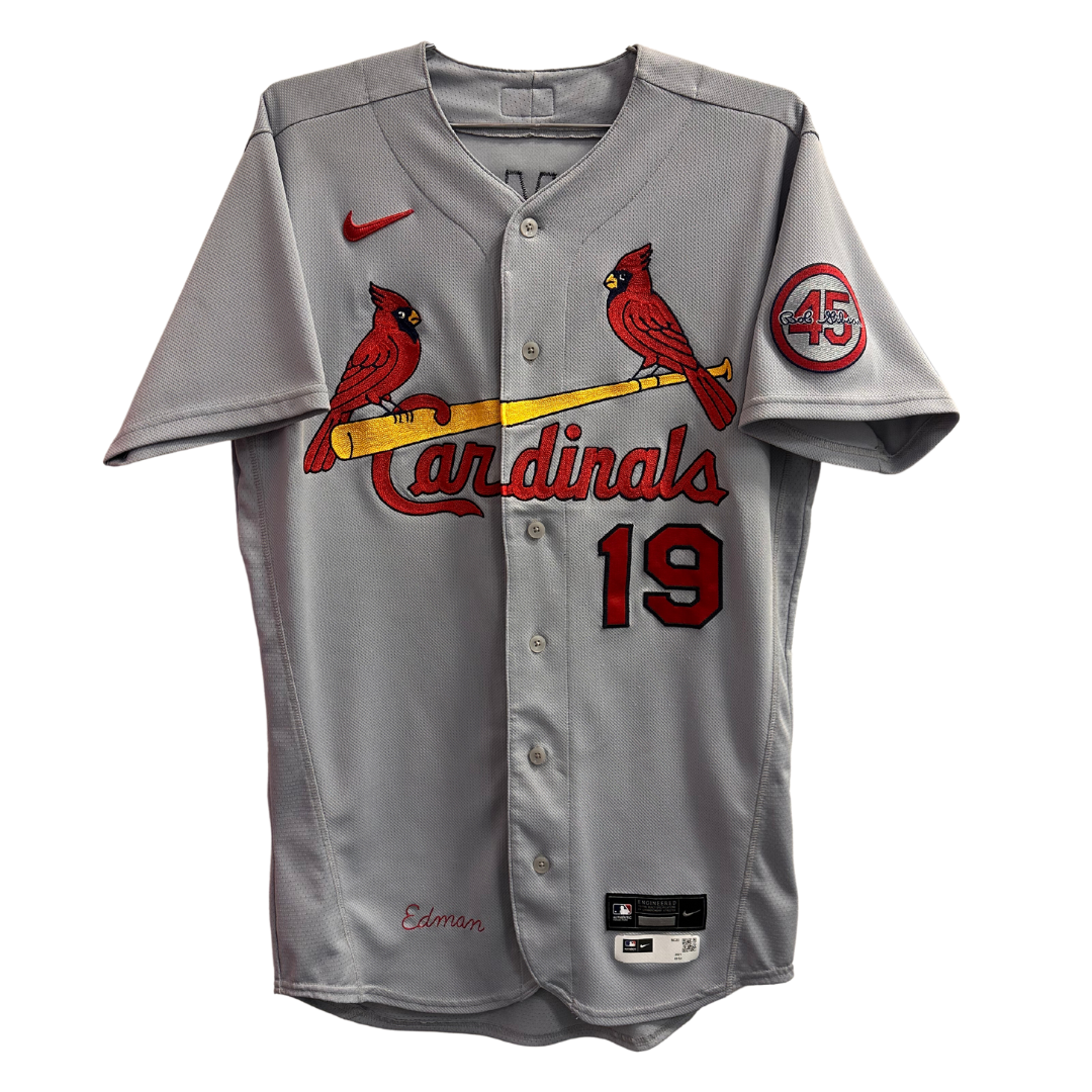 Tommy Edman St Louis Cardinals Game Issued Nike Away Jersey w