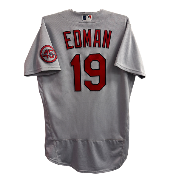 Cardinals Tommy Edman 2021 All Black Fashion Serise Replica Jersey Black White