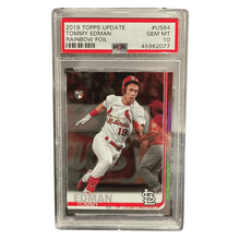 Tommy Edman PSA 10 2019 Topps Update Rainbow Foil Rookie RC Card #US84
