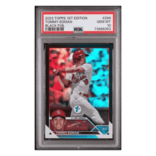 Tommy Edman PSA 10 2023 Topps 1st Edition Black Foil #d/ 25 Card #294