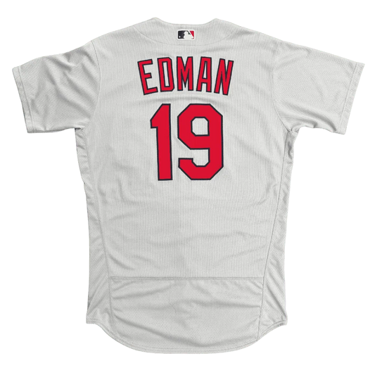 Tommy Edman St Louis Cardinals Game Issued Nike Away Jersey w/ Brock Patch