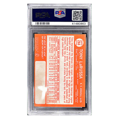 Tony LaRussa PSA 6 1964 Topps Card #244