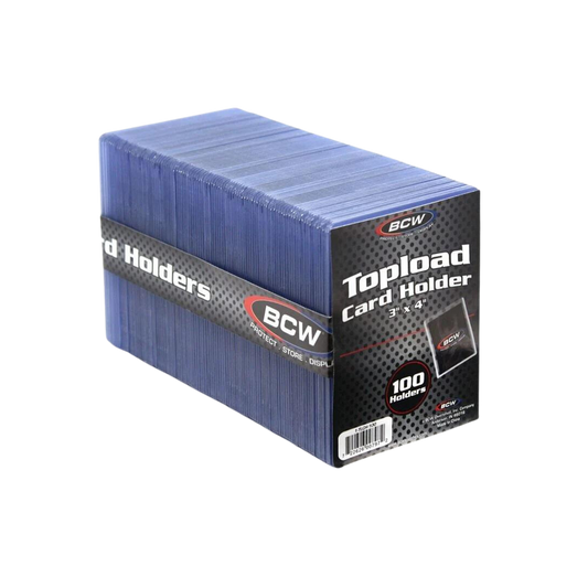 BCW Topload Trading Card Holder 3"x4" - Standard 100ct Pack