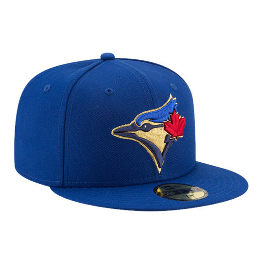 Toronto Blue Jays Gold Logo 59FIFTY Fitted Hat